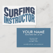 Visitenkarten für Surflehrer Visitenkarte (Vorne/Hinten)