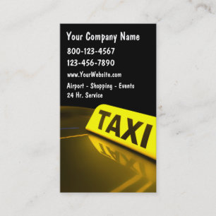 Visitenkarten für Taxiunternehmen neu Visitenkarte