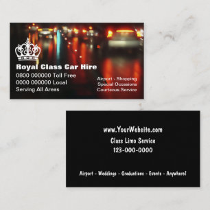 Visitenkarten für Taxiunternehmen Visitenkarte