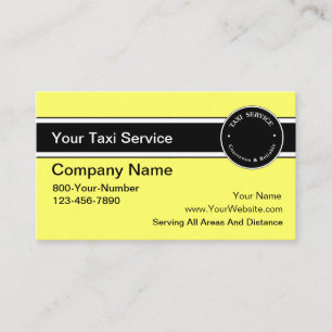 Visitenkarten für Taxiunternehmen Visitenkarte