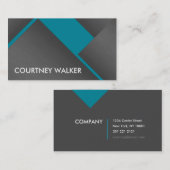 Visitenkarten für Titan und Türkisch, fett Visitenkarte (Vorne/Hinten)