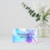 Visitenkarten für tropische Palmen Visitenkarte (Stehend Vorderseite)