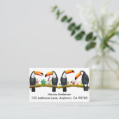 Visitenkarten für tropische Vögel Visitenkarte (Stehend Vorderseite)