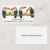 Visitenkarten für tropische Vögel Visitenkarte (Vorne/Hinten)