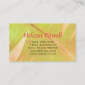 Visitenkarten für tropische Wasserfarben Visitenkarte (Rückseite)