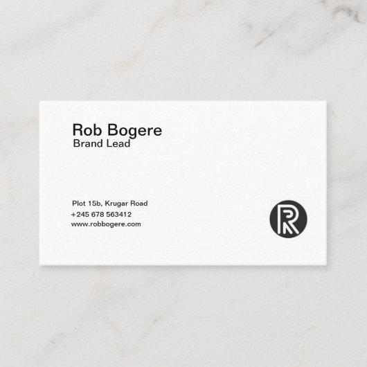 Visitenkarten für Unternehmen - Standard, 3,5" x 2 Visitenkarte (Vorderseite)