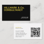 Visitenkarten für Unternehmensberater mit QR-Code Visitenkarte (Vorne/Hinten)