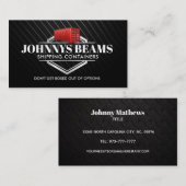 Visitenkarten für Versandbehälter Visitenkarte (Vorne/Hinten)