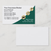 Visitenkarten für Versicherungsmakler Visitenkarte (Vorne/Hinten)