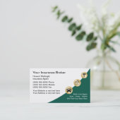 Visitenkarten für Versicherungsmakler Visitenkarte (Stehend Vorderseite)