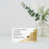 Visitenkarten für Versicherungsmakler Visitenkarte (Stehend Vorderseite)