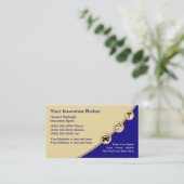 Visitenkarten für Versicherungsmakler Visitenkarte (Stehend Vorderseite)