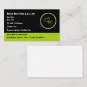 Visitenkarten für Videokamera Security Services Visitenkarte (Vorne/Hinten)