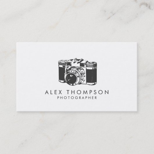 Visitenkarten für Vintage Fotografen Visitenkarte (Vorderseite)
