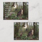 Visitenkarten für Waldtiere Visitenkarte (Vorne/Hinten)