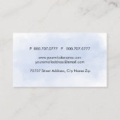 Visitenkarten für Wasserfarben Visitenkarte (Rückseite)