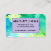 Visitenkarten für Wasserfarben Visitenkarte (Vorderseite)