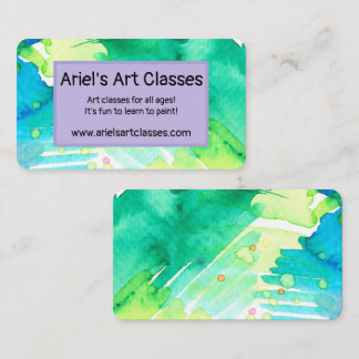 Visitenkarten für Wasserfarben Visitenkarte