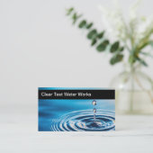 Visitenkarten für Wassertests und Filtration Visitenkarte (Stehend Vorderseite)