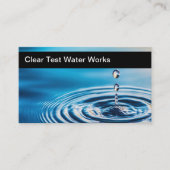 Visitenkarten für Wassertests und Filtration Visitenkarte (Vorderseite)