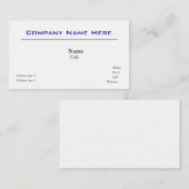 Visitenkarten für White Linen Visitenkarte (Vorne/Hinten)