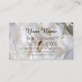 Visitenkarten für White Peony Floral Fotografy Visitenkarte (Rückseite)