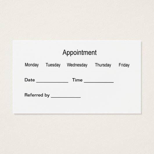 Visitenkarten für Zahnärzte (Rückseite)