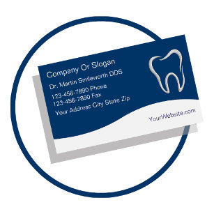 Visitenkarten für Zahnärzte Visitenkarte
