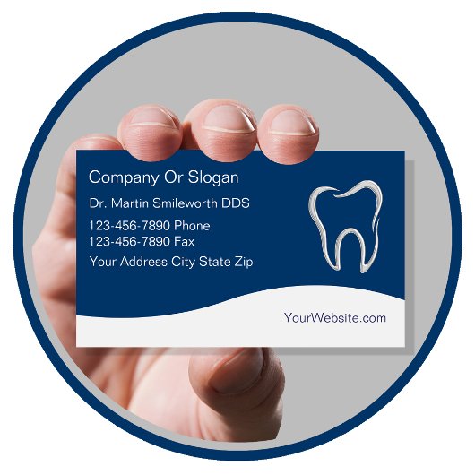Visitenkarten für Zahnärzte Visitenkarte