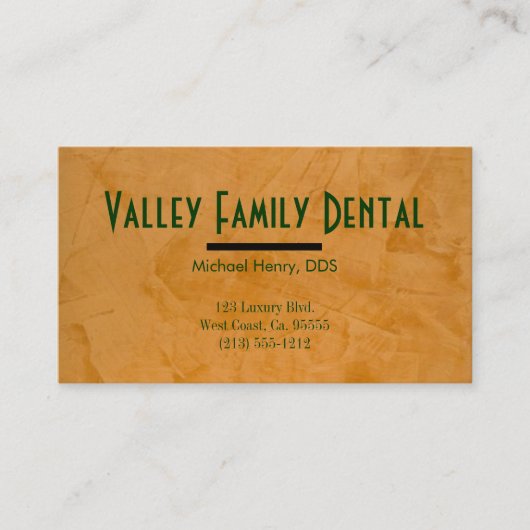 Visitenkarten für Zahnärzte Visitenkarte (Vorderseite)