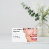 Visitenkarten für Zahnärzte Visitenkarte (Stehend Vorderseite)
