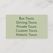 Visitenkarten - GEORGIEN Visitenkarte (Rückseite)