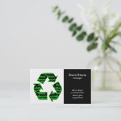 Visitenkarten gerecycelt visitenkarte (Stehend Vorderseite)