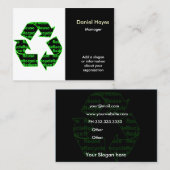 Visitenkarten gerecycelt visitenkarte (Vorne/Hinten)