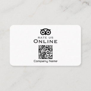 Visitenkarten Geschäft Bewertungs-QR-Display Visitenkarte
