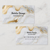 Visitenkarten Gold Glitzer Visitenkarte (Vorne/Hinten)