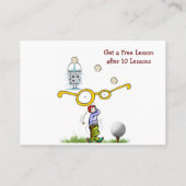 Visitenkarten, Golfunterricht Visitenkarten Visitenkarte (Rückseite)