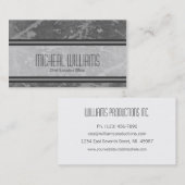 Visitenkarten Grey Modern CEO Company Visitenkarte (Vorne/Hinten)