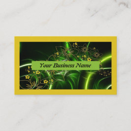 Visitenkarten grün gelb modern visitenkarte