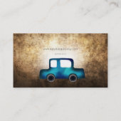 Visitenkarten Grunge Blue Auto Visitenkarte (Rückseite)