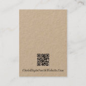 Visitenkarten - Handgefertigte Ohren Visitenkarte (Rückseite)