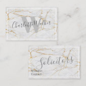 Visitenkarten - handliche Textilien Gold Venen Visitenkarte (Vorne/Hinten)