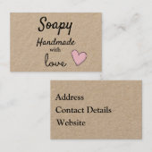 Visitenkarten - Handmade mit Liebe Visitenkarte (Vorne/Hinten)