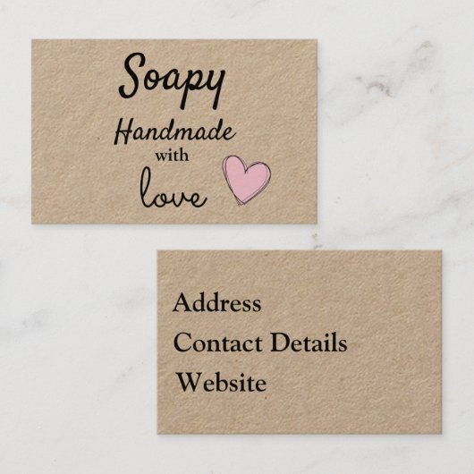 Visitenkarten - Handmade mit Liebe Visitenkarte (Vorne/Hinten)