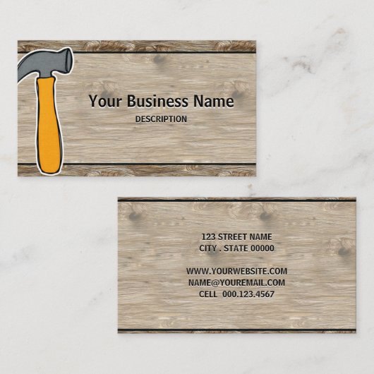 Visitenkarten - Handwerker Visitenkarte (Vorne/Hinten)