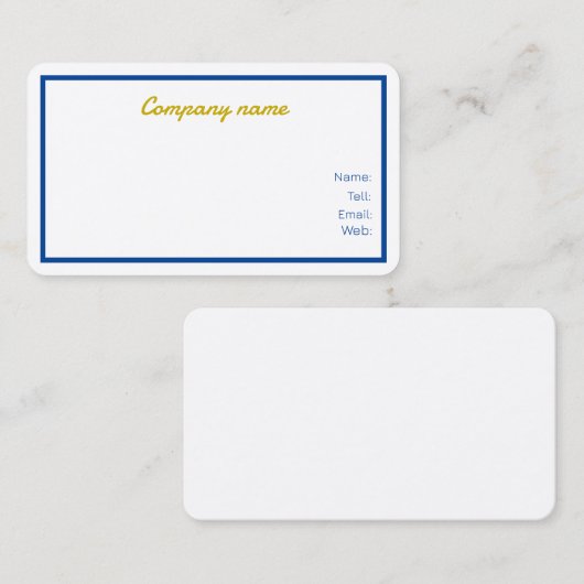 Visitenkarten individuell visitenkarte (Vorne/Hinten)