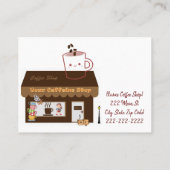 Visitenkarten, Kaffee-Shop-Bäckerei Visitenkarte (Rückseite)