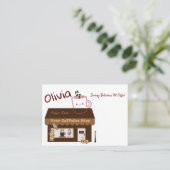 Visitenkarten, Kaffee-Shop-Bäckerei Visitenkarte (Stehend Vorderseite)