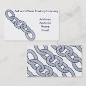 Visitenkarten Kettenglied Towing Wrecking Company Visitenkarte (Vorne/Hinten)