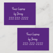 Visitenkarten, Klavierunterricht Visitenkarte (Vorne/Hinten)